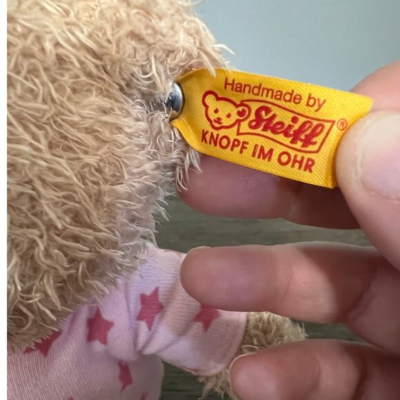 Steiff Baby Teddy and Me Teddy Bear Girl with Pajama'sm Plush - Picture 4 of 5